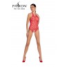 Body résille ouvert BS087 - Rouge