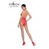 Body résille ouvert BS087 - Rouge