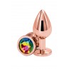 Plug anal aluminium rose gold M - Rear Assets