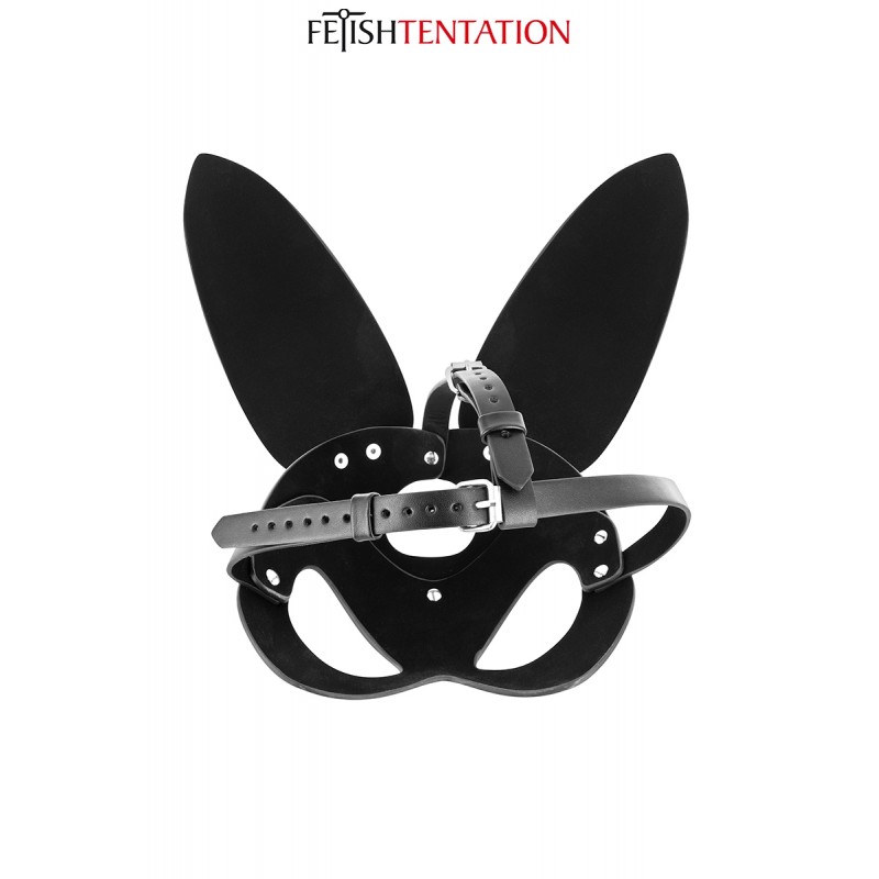 Masque bunny simili cuir réglable - Fetish Tentation