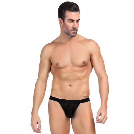 String homme noir résille