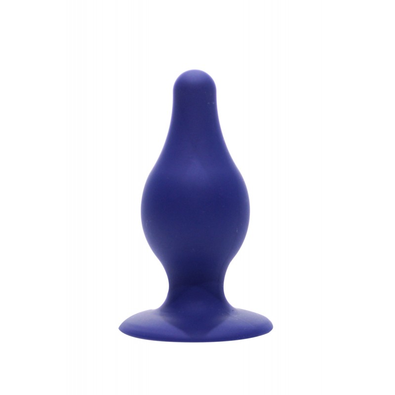 Plug anal double densité bleu 9,3 cm - SilexD