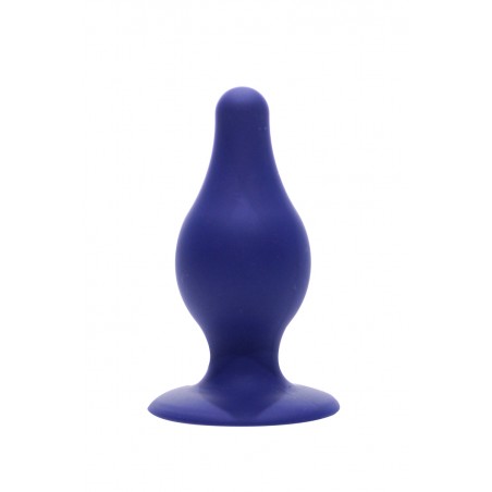 Plug anal double densité bleu 9,3 cm - SilexD