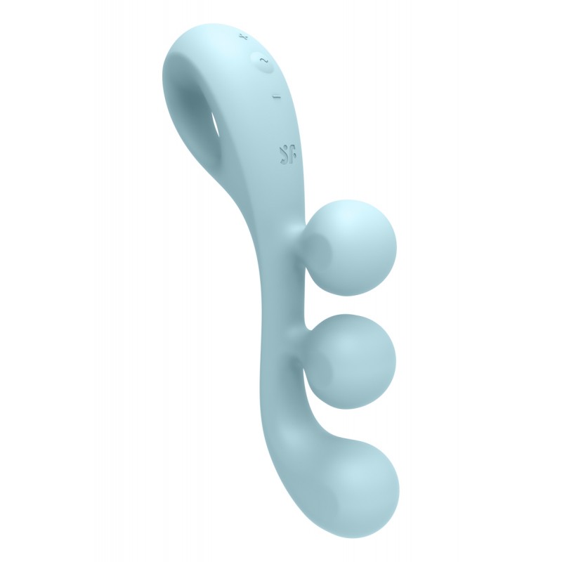 Multi-vibromasseur Tri Ball 2 bleu - Satisfyer