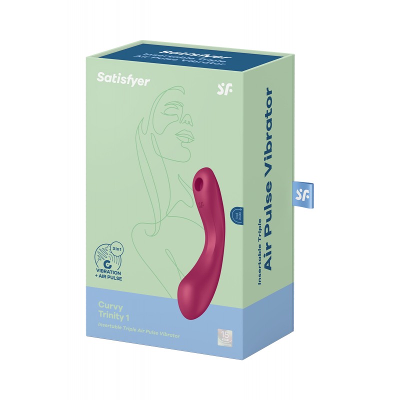 Stimulateur Curvy Trinity 1 bordeaux - Satisfyer