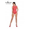 Body résille ouvert BS086 - Rouge