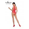 Body résille ouvert BS086 - Rouge