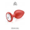 Plug bijou silicone rouge L - Hidden Eden