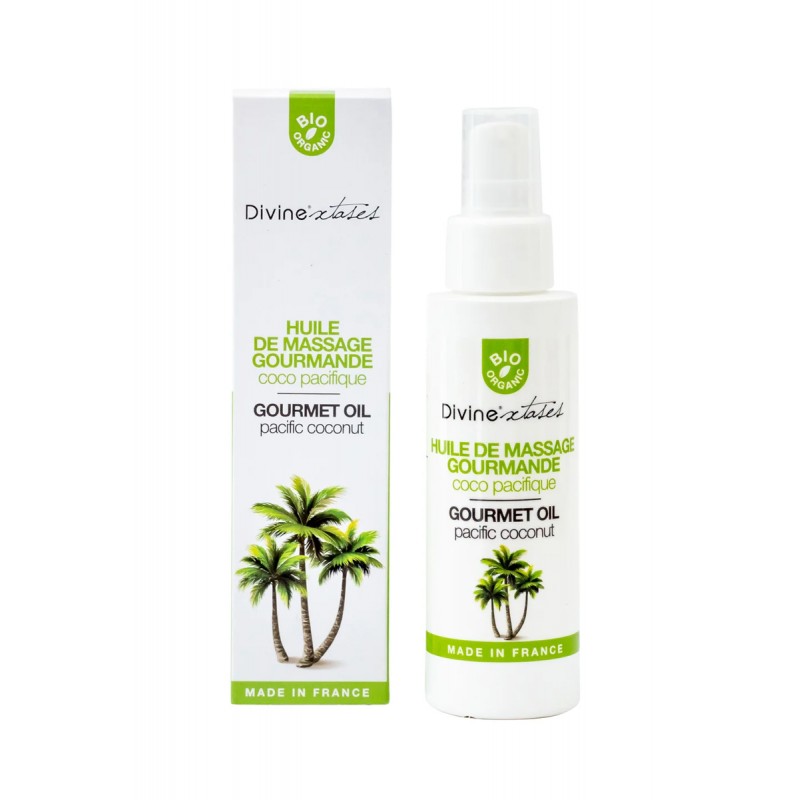 Huile de massage gourmande BIO Noix de coco