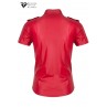 Chemise manches courtes wetlook rouge Carlo - Regnes