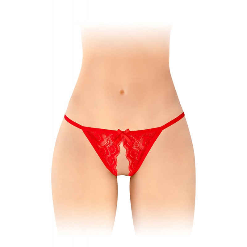 Culotte ouverte Zoé rouge - Fashion Secret