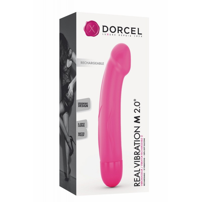 Vibro rechargeable Real Vibration rose M 2.0 - Dorcel