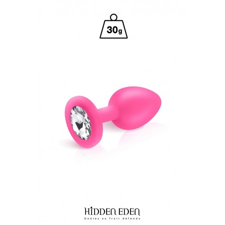 Plug bijou silicone rose S - Hidden Eden