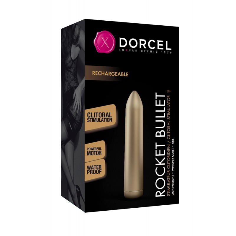 Mini vibro Rocket Bullet doré - Dorcel