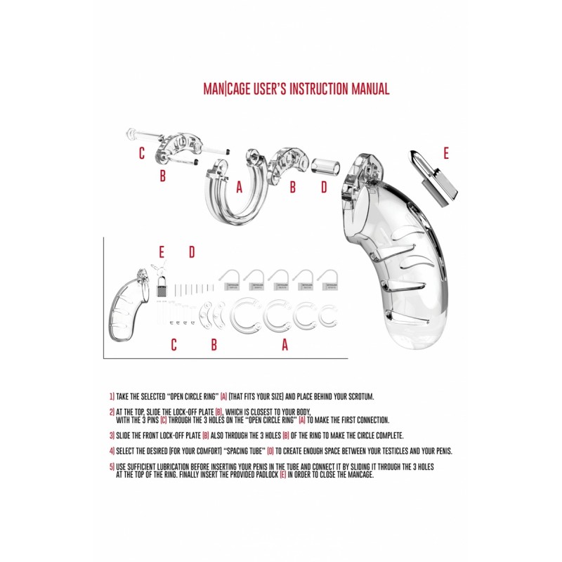 Cage de chasteté 9cm ManCage 02