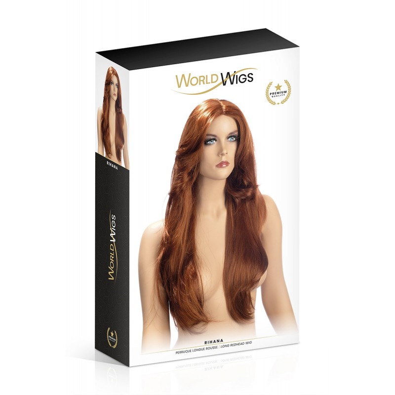 Perruque Rihana rousse - World Wigs