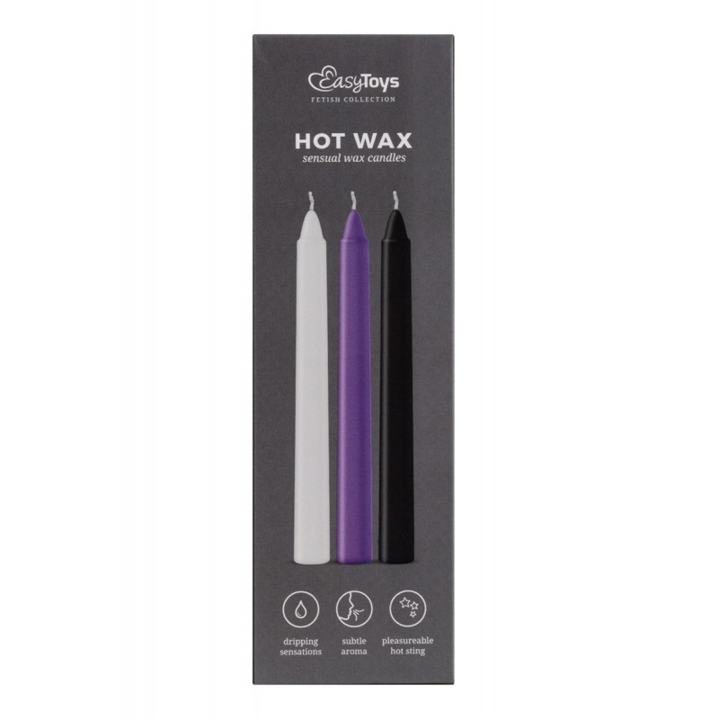 3 Bougies sensuelles Hot Wax