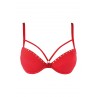 Soutien-gorge push-up rouge V-10351 - Axami